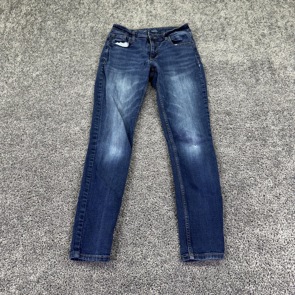 Old Navy Jeans Womens 6 Blue Mid Rise Rockstar Super Skinny Denim